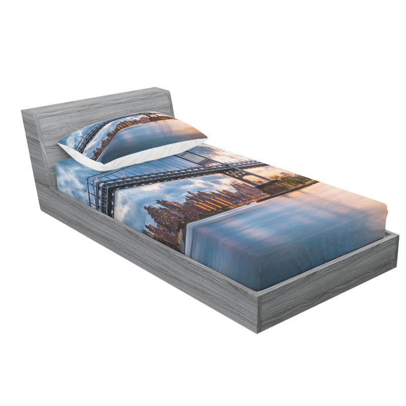 Microfiber Sheet Set, Twin XL Sheet Set + Fitted Sheet + 2 Pillowcases