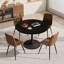Ensemble de table ronde pour 4 (1 table + 4 chaises)-907644087-907644088