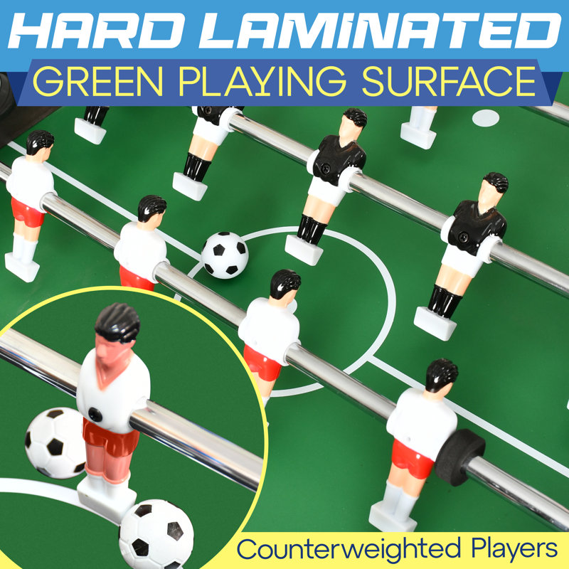SereneLife 48" Foldable Black and Green Foosball Table