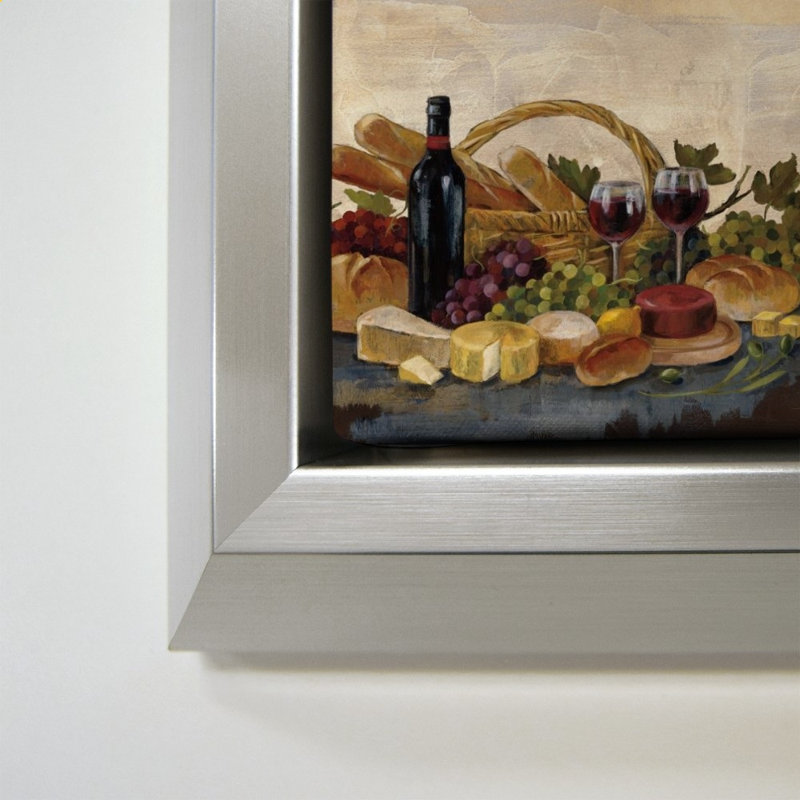 «Tuscan Evening Wine» par Silvia Vassileva, impression sur toile, H 34 po x l 34 po, Argent