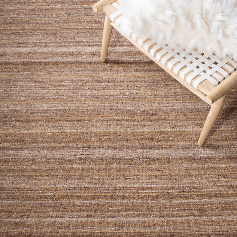 Emersyn Handmade Tufted Wool/Cotton Beige Area Rug, Square 7'