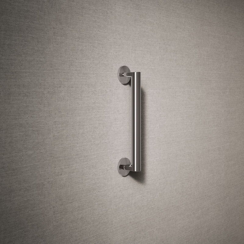 Components In Grab Bar, 12" W, Vibrant Titanium