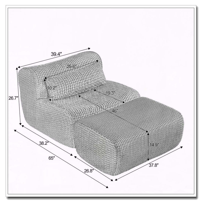 Chaise d'appoint moderne, Crème