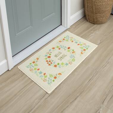 Reiff Beach Please Non-Slip Indoor Door Mat Rosecliff Heights Mat Size: 24 W x 40 L