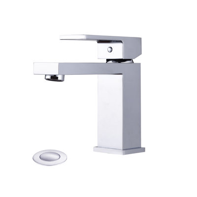 Single-Hole Single-handle Bathroom Faucet with Drain Assembly