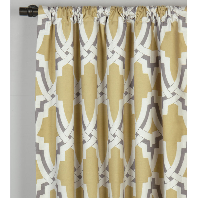 Niche 100% Cotton Room Darkening Curtain Single Panel, 48"W x 96"L