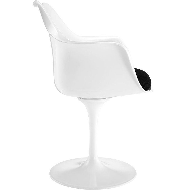 17.5'' H Upholstered Armchair, Black