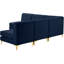 Canapé modulaire réversible en velours de 85,5 po de largeur Enson-743019088