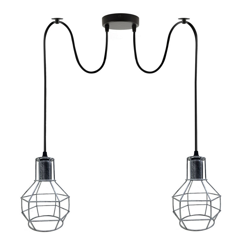 Marhill 2 - Light Cluster Pendant, Brushed Silver
