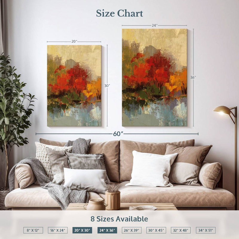 Avery Fall Riverside III, 36" H x 24" W
