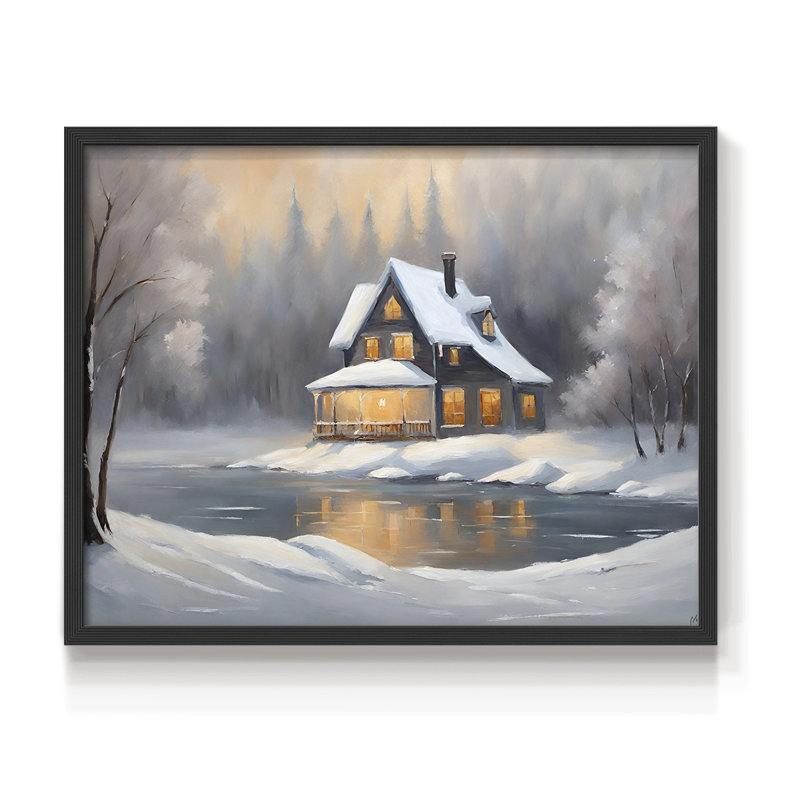 Paysages rétro - CXLV - impression encadrée - réaménageable, H 8 po x l 10 po, Noir