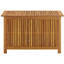 Boîte de rangement d'extérieur vidaXL, boîte de rangement avec couvercle, 35,4 x 19,7 x 22,8 pouces, bois d'acacia massif, brun