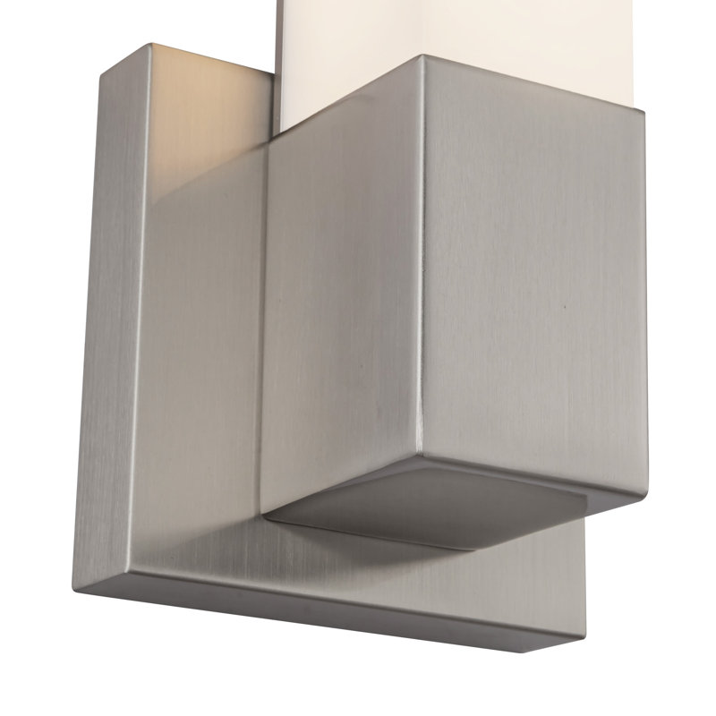 Vivi 14-in Black dimmable LED Wall Sconce, Nickel