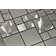 Random Sized Metal Mosaic Tile in Silver