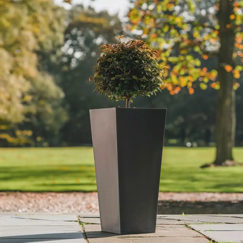 Benni Planter Box, 90cm H x 40cm W x 90cm D, Grey