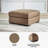 Veronella Oversized Accent Ottoman
