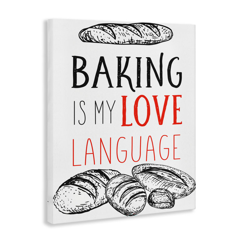 Toile «Bake My Love», conception par Diane Labombarbe, H 48 po x l 36 po