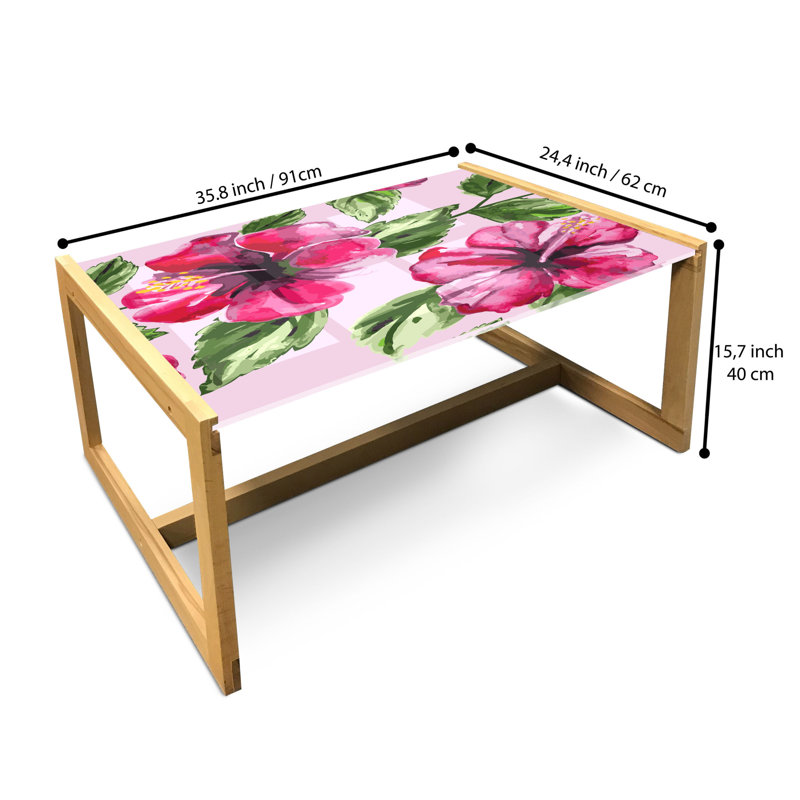 Jaimal Trestle Coffee Table, 40cm H x 91cm W x 62cm D