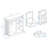 White Kitchen Trash Can Storage Cabinet With 2 Drawers, Tilt-out Bin & Adjustable Shelves – Multi-functional Organizer For Kitchen, Dining Room & Living Room
