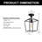 Crattic 1-Light Lantern Semi Flush Mount