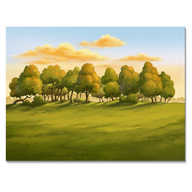 «Morning Light In The Forest VII», reproduction sur toile, H 12 po x l 20 po x P 1 po, Toile tendue