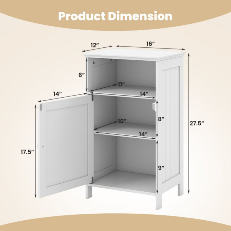 Armoire à linge autoportante Hallmundur, Blanc