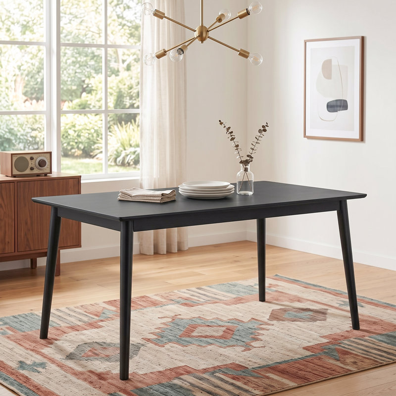 Keyana Dining Table, Black