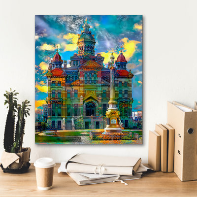 «Usa Chicago Illinois Prentice Women Hospital» par Pedro Gavidia, art mural sur toile, 20 po x 24 po