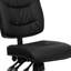  Chaise de bureau ergonomique multifonctionnelle pivotante à dossier moyen LeatherSoft-30773041