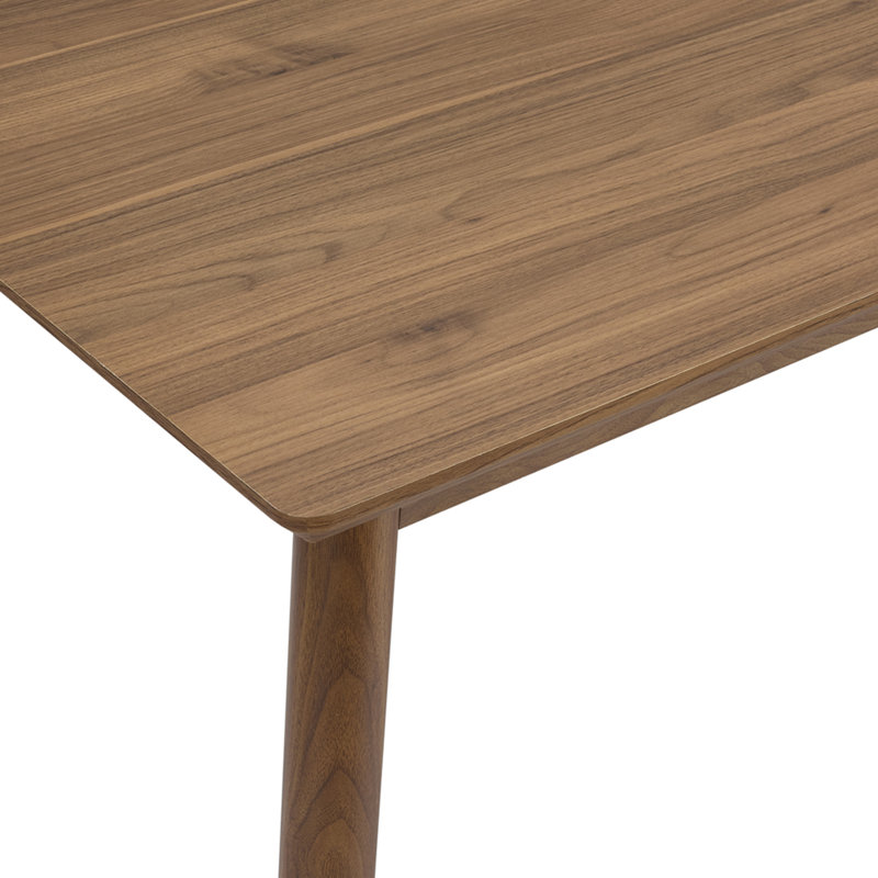 Burton Metal Base Dining Table, Beige Wood