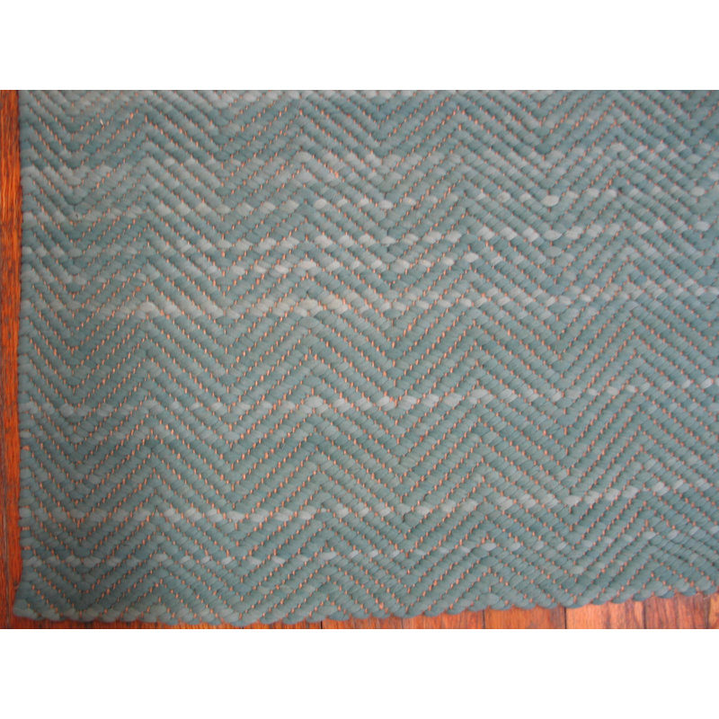 Tapis bleu unique de 9 pi x 12 pi