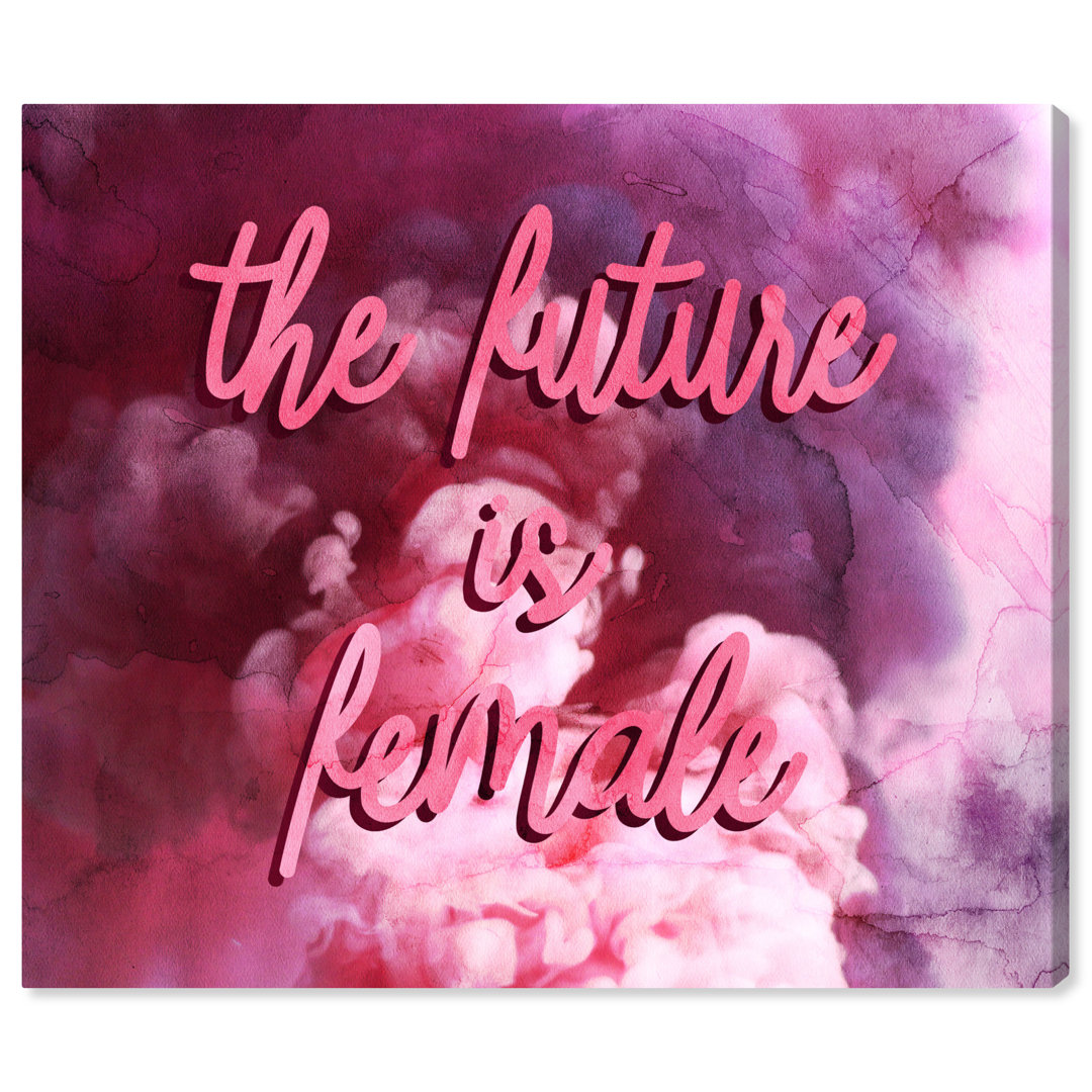 Feminist Movement " The Future Is Female Smoke " Oliver Gal Prints