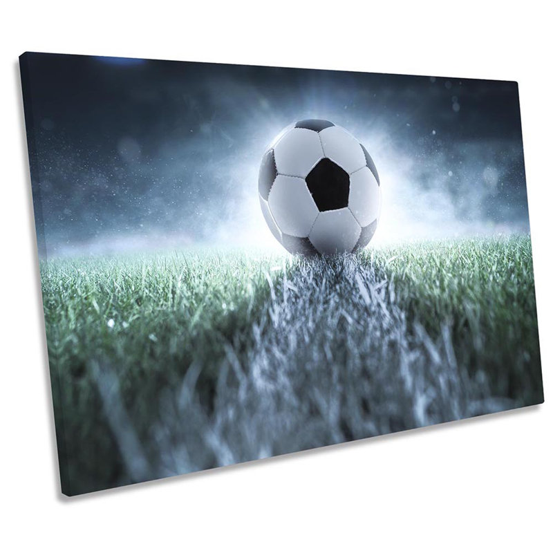 Football Stadium - Wrapped Canvas Print, 81.3cm H x 121.9cm W x 4cm D