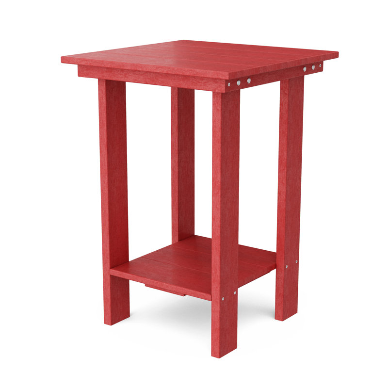 Table de balcon contemporaine, Rouge cardinal