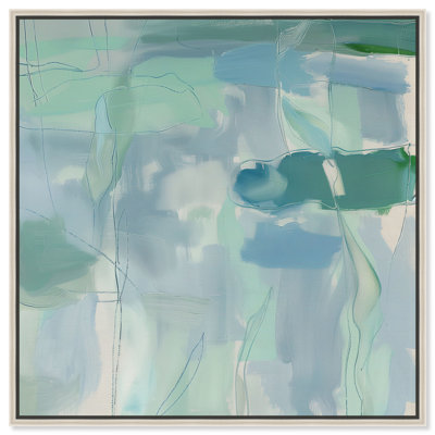 «Lilly Pad Abstract I», art mural Coastal Farmhouse par Art Remedy