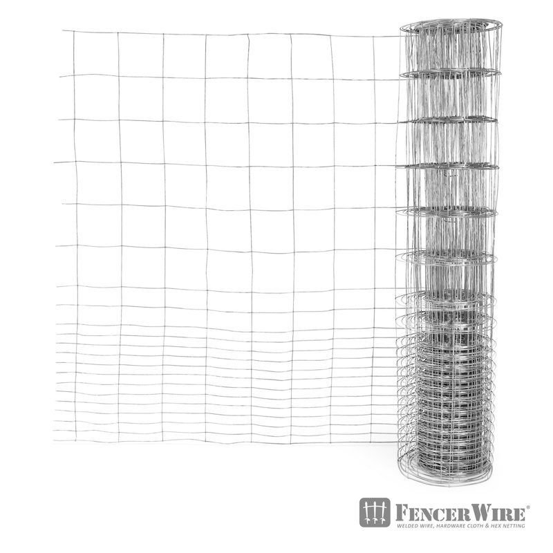 Fencer Wire 16 Gauge Galvanized Welded Wire Rabbit Guard Fence, Multiple Sizes, 3.3 ft. x 50 ft.