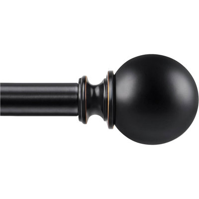 Curtain Rods For Windows 28 To 48 Inches 78 Inch Decorative Drapery Rod With Round Finials