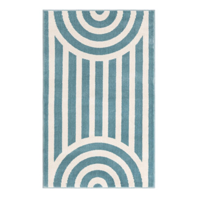 Unique Loom Lines Whimsy Kids Rug