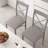 Kasandra Dining Chairs Set of 4, Modern Farmhouse X-Back Kitchen Chairs Set with Faux Leather Seat, Metal Cross Back Side Chairs for Dining Room, Kitchen, Apartment, Restaurant-758667094