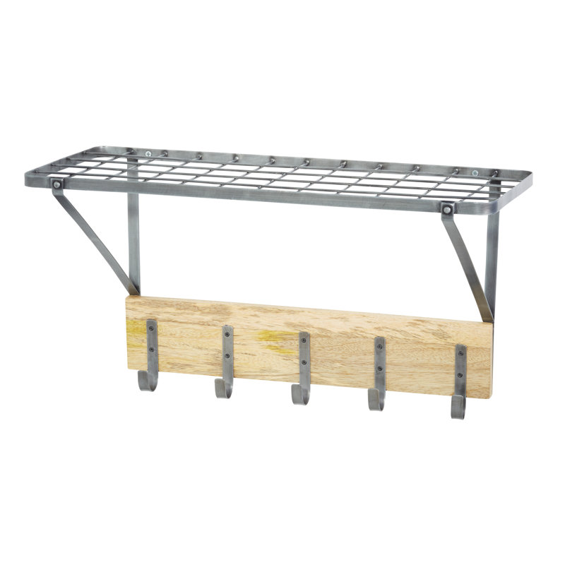 Industrial Kitchen Wall Mounted Pot Rack