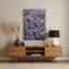 Abstrait floral 66, art mural en métal rose