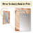 Orange and Beige Unbounded Imagination I - Abstract Decorative Mirror, Orange Wall Mirror, Printed Metal Art-1045992173