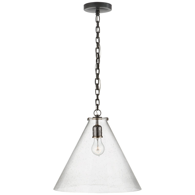 Thomas O'Brien Katie Conical Pendant, Seeded, Bronze