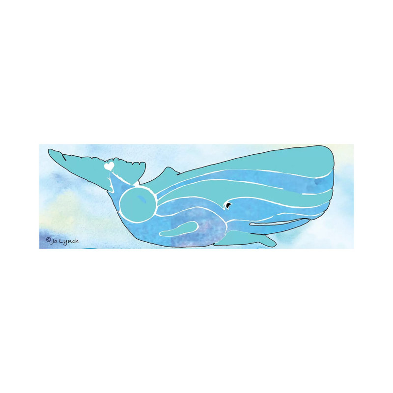 Whale Ocean Blues by Jo Lynch - Wrapped Canvas Panoramic Gallery-Wrapped Canvas Giclée