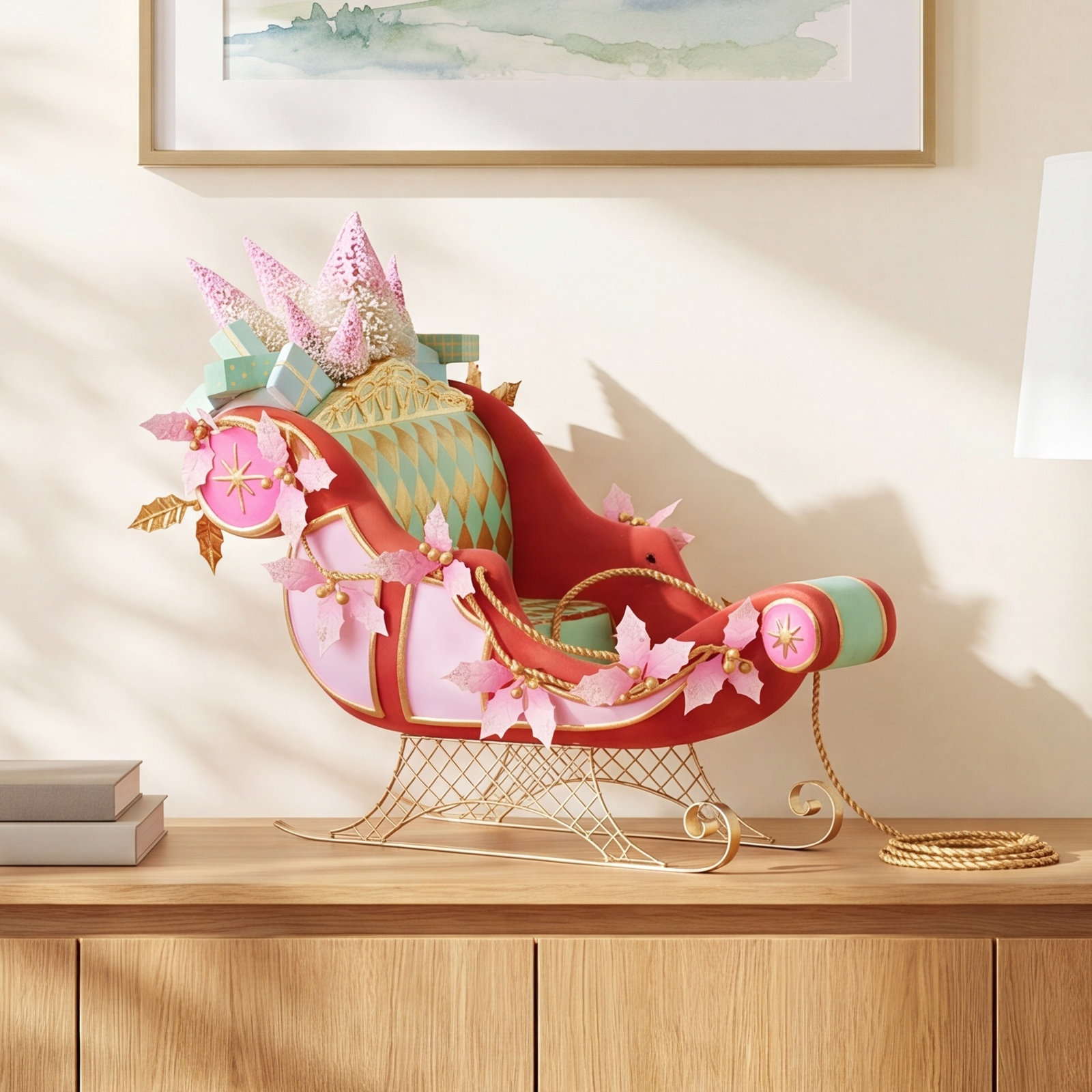 Parisian Sleigh Tabletop Decor