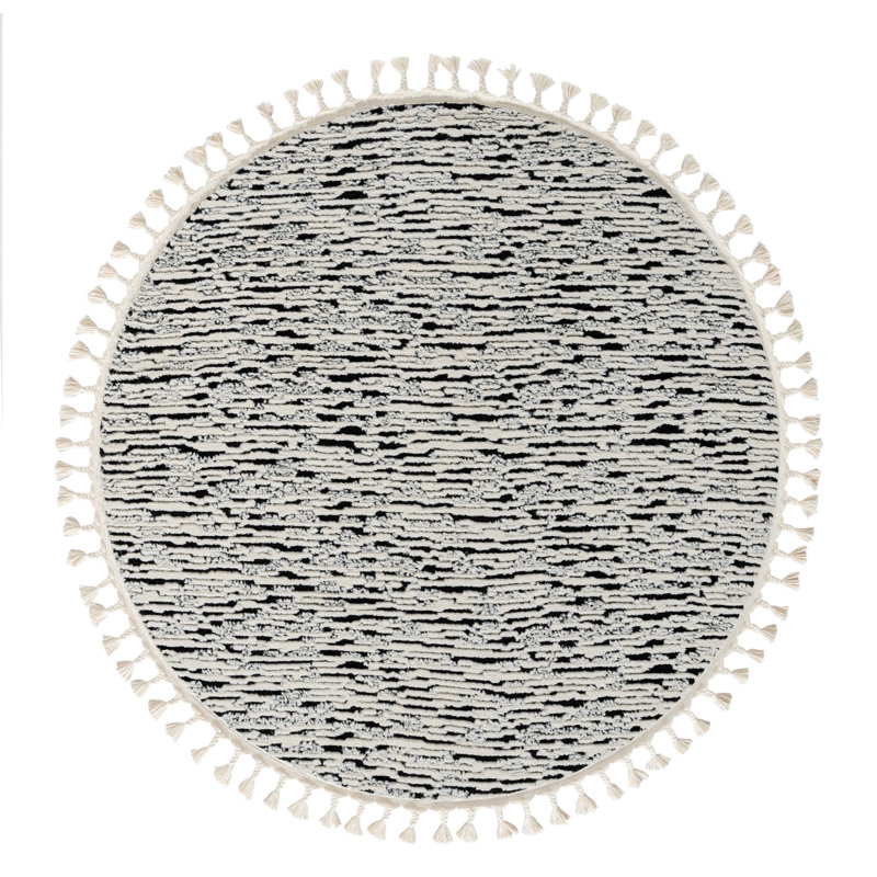 Spirit Tapis grey Rug, Round 140cm