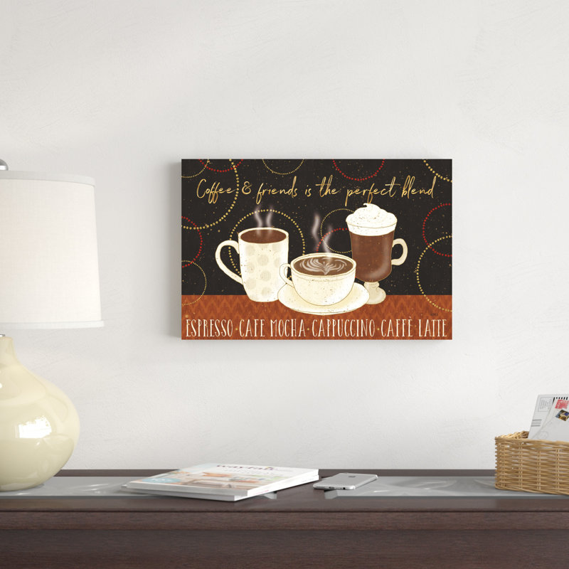 Café frais I, H 12 po x l 18 po x P 1,25 po