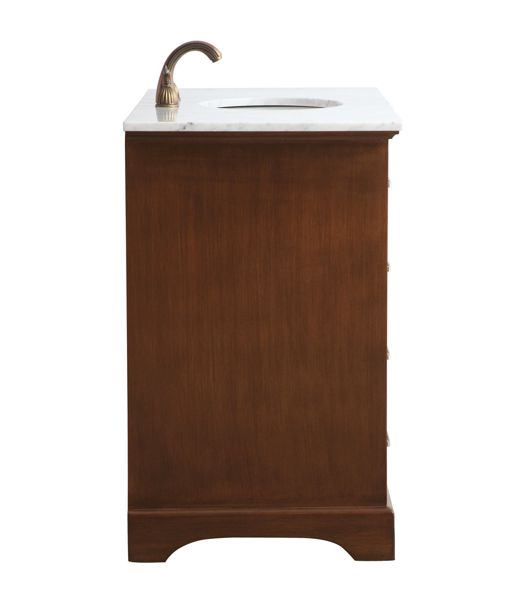 Hermes 42" Single Bathroom Vanity Set, Teak