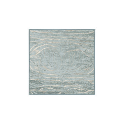 Machine Washable Blue Area Rug