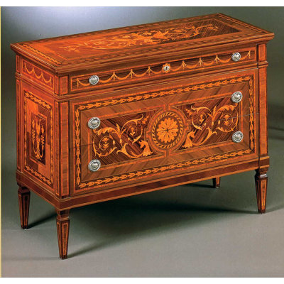 Maggiolini 50'' Wide 3 Drawer Sideboard